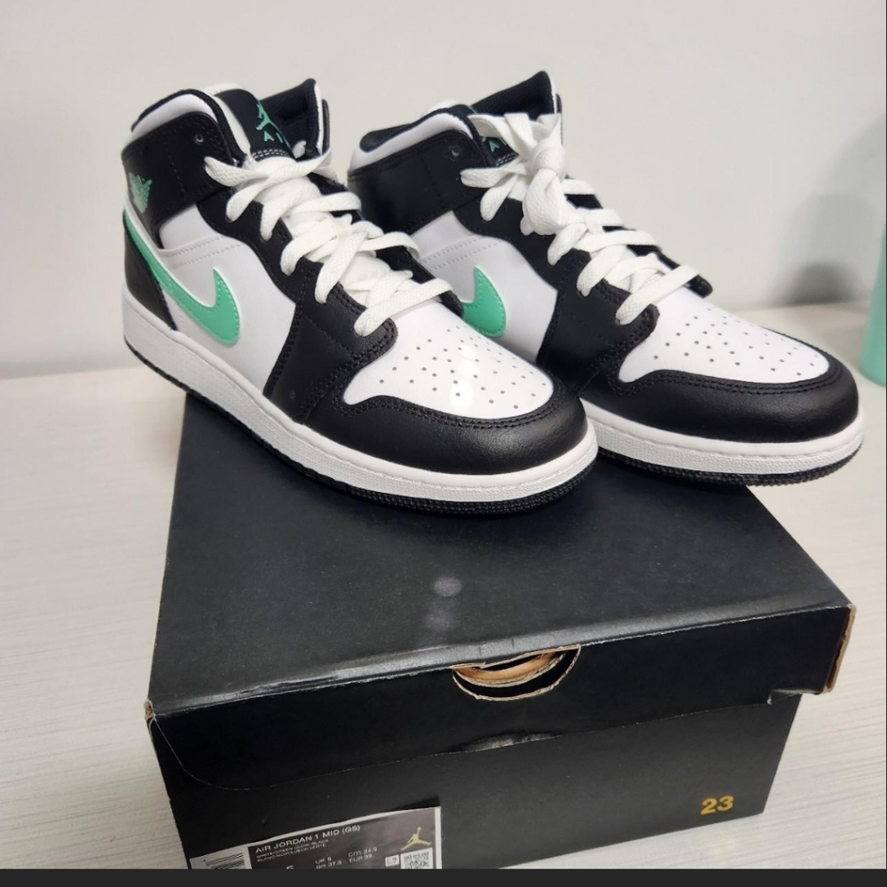 Youth Black and White Jordans